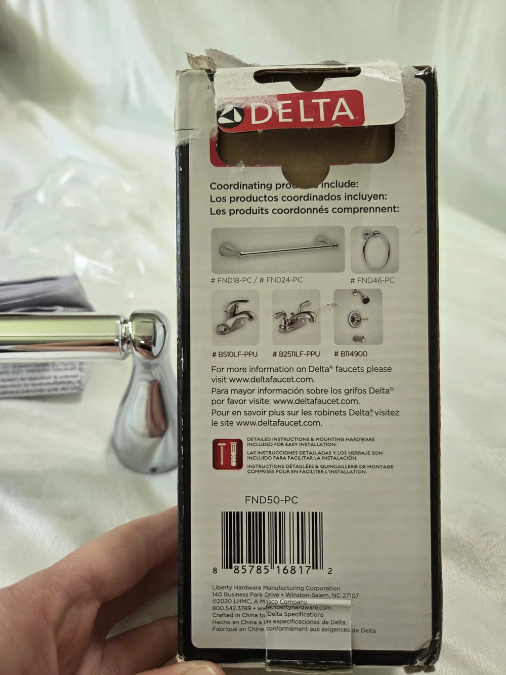 Delta Foundations Toilet Paper Holder - Chrome Finish - FND50-PC